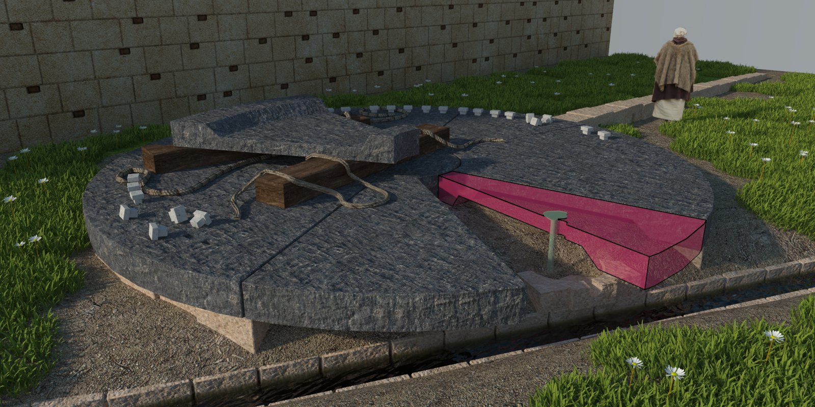 Soare de andezit reconstituire 3D