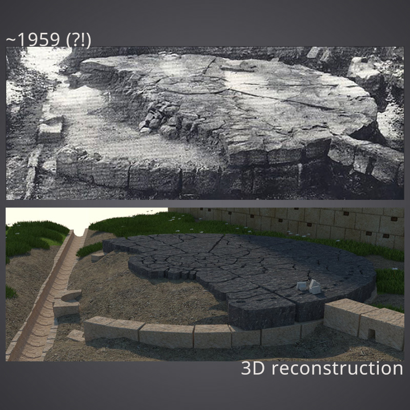Soarele de andezit 1960 real/2017 virtual