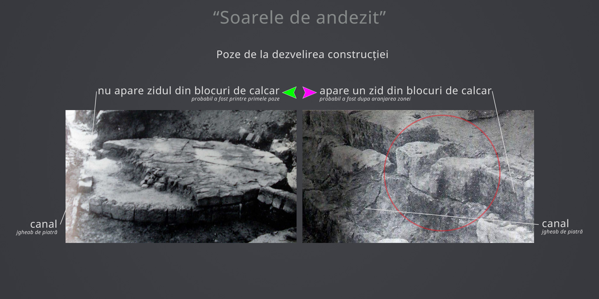 Soare de andezit dezvelire